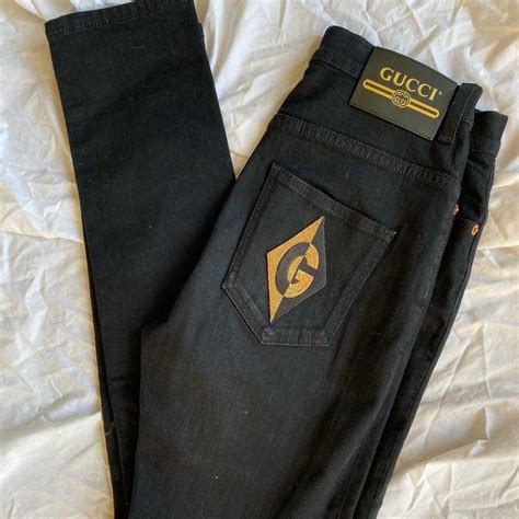 fake gucci skinny jeans|are gucci jeans real.